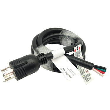 Parkworld 63562 L15-30P Generator 4-Prong 30amp 250volt Twist Lock NEMA L15-30 Plug Power Cord, UL Listed (10FT)