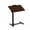 Brown（Dual-sided flip）, variant on GIANNA Adjustable Overbed Table with Wheels, Mobile Rolling Laptop Desk, Tilting Bedside Table for Laptop, Bed, Sofa, and Office Use, Black