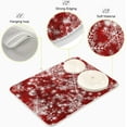 thumbnail image 4 of Dish Drying Mat for Kitchen Christmas Background With Snowflakes Red Absorbent Heat Resistant Dishes Drainer Pad 18 x 24 Inch, 4 of 7