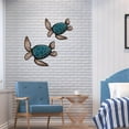 thumbnail image 3 of cpengpj Wooden Beach Wall Decor Coastal Hanging Sea Life Decor Ocean Wall Decor Turtle Seahorse Crab Shell Conch Bathroom Wall Art for Nautical Theme Home Living Room Bedroom Outdoor, 3 of 5