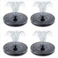 thumbnail image 1 of 4X Bomba Solar para Fuente de Baño de Pájaros, Fuente Solar Mejorada de 3,5 W con 6 Boquillas, Flotante Independiente con Energía Solar, 1 of 5