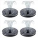 thumbnail image 1 of 4X Bomba Solar para Fuente de Baño de Pájaros, Fuente Solar Mejorada de 3,5 W con 6 Boquillas, Flotante Independiente con Energía Solar, 1 of 5