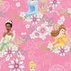 Disney Princess Cotton Print Princess Trio Pink Flowers