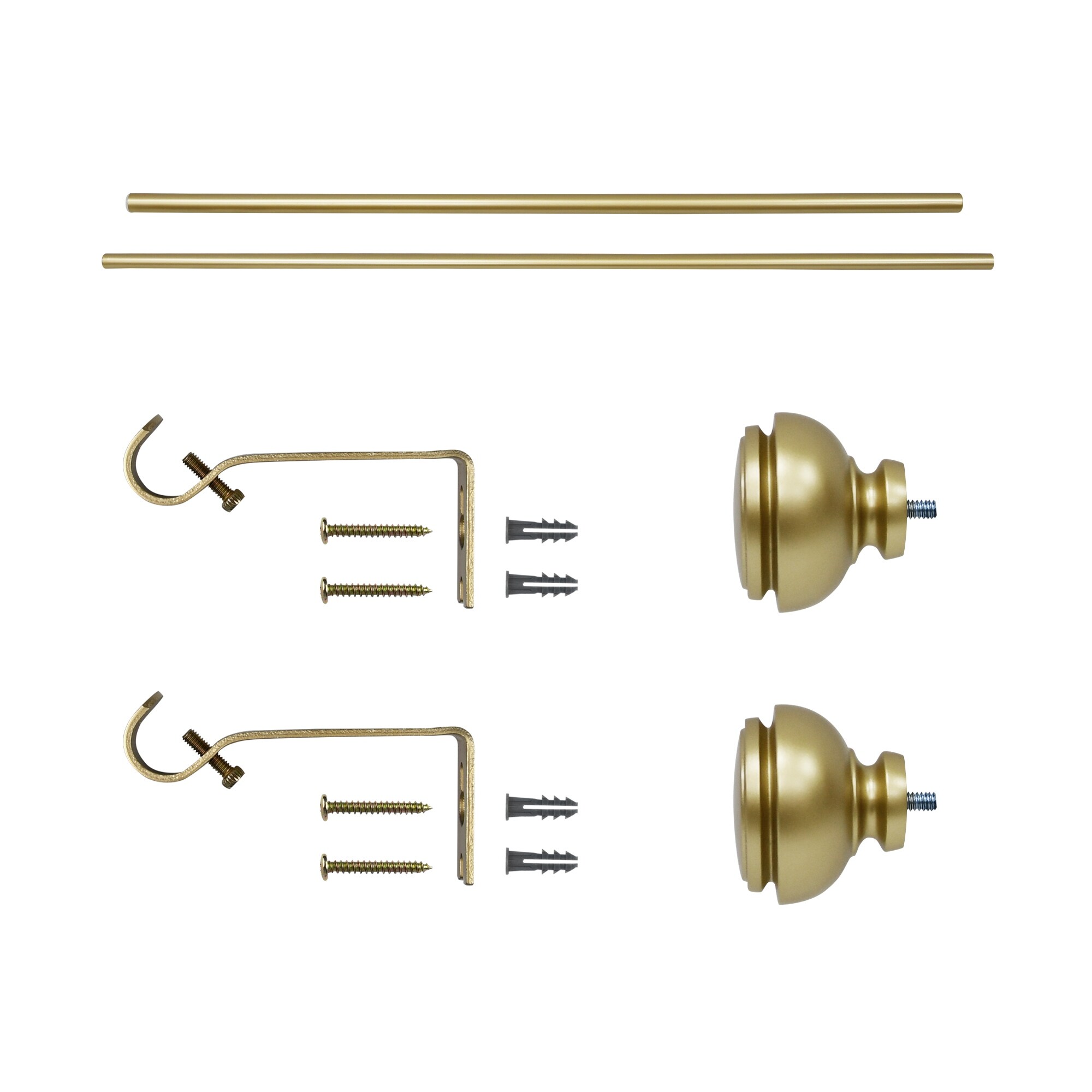 Lily Adjustable Single Curtain Rod 28" to 48"-Copper