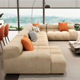 thumbnail image 4 of Single Lazy Living Room Sofas Modern Floor Puff Bed Living Room Sofas Cheap for 1 Person Divano Letto Nordic Furniture Fg25 My Lux Decor Round, 4 of 9