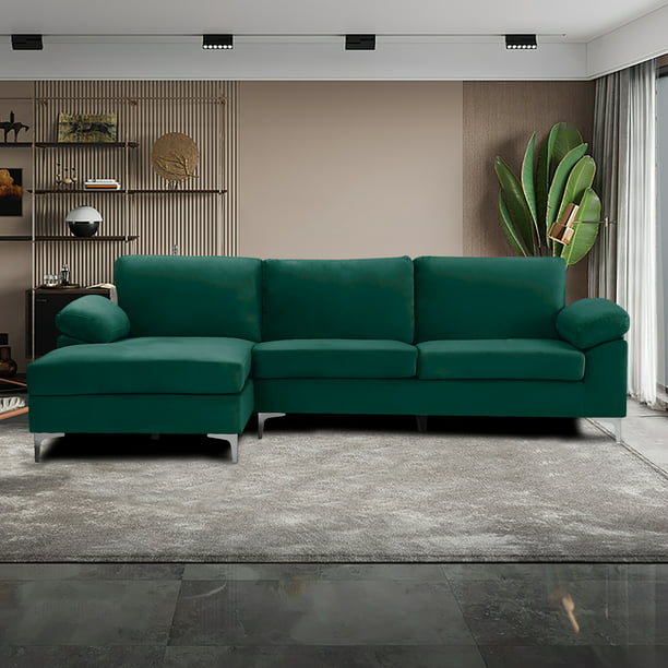 Seafoam Green Sectional Sofa | Baci Living Room