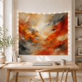 thumbnail image 5 of Abstract Earthy Strokes on Scraped Textured Layers, Calming Boho for Art Lovers, Modern Home Wall Decor, Housewarming Gift, Tapestry Wall Hanging for Bedroom and Living Room, 5 of 7
