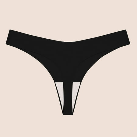 Discount Bonanza  Comfortable Low Waist Underwear  Soft Cotton  Breathable  Casual Panties  Briefs  Women s  Everyday Wear  Seamless  Hypoallergenic  Plus Size Shirts | Black M  Sopatenor