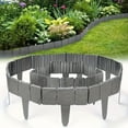 thumbnail image 1 of DEBGFS 30-Pack Plastic Garden Edging Fence - Interlocking Stone Design  Durable Gray Landscape Border for Flower Beds  Lawn & Patio  Easy Snap-Together Installation  Weather-Resistant &, 1 of 5