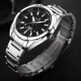 thumbnail image 2 of Reloj De Negocios Naviforce Para Hombre De Acero Inoxidable Correa Plateado Bisel Negro Fondo Plateado, 2 of 3