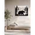 thumbnail image 5 of Rustic Bear Wall Art for Living Room,Canvas Picture Wall Decor for Bathroom Bedroom,Vintage Country Wildlife Forest Mountains Painting Artwork for Office Kitchen Hallway Dining Room Decor 20"x24", 5 of 8