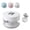 White, variant on All-in-One Retainer Storage Case, Denture Cleaning Cup with Removable Basket, Portable Mouth Guard Storage Container, Travel Storage Organizer for Daily Care(Pink)