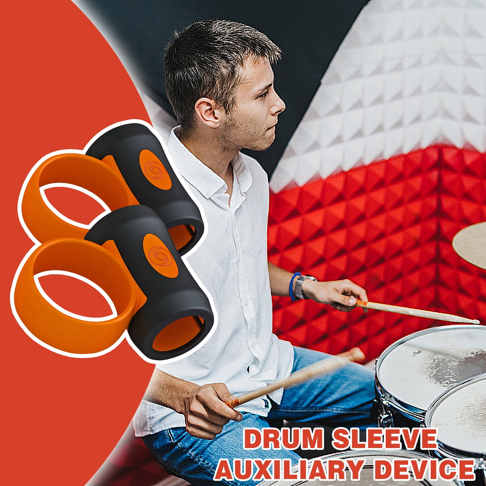 Save Big On Bulk Drumstick Grips 2Pcs Drumstick Control Clip Finger Ring Auxiliary Drumsticks Grips Anti Slip Drumsticks Accessories For Drummer...