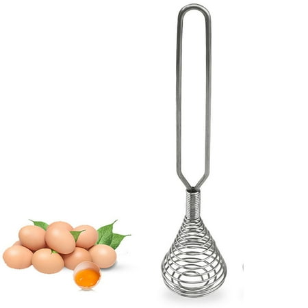 

Warmthandfish Whiskey Egg Chrome Steel Wire Whip Chef Handle New Chef Stainless Steel Manual Whisk
