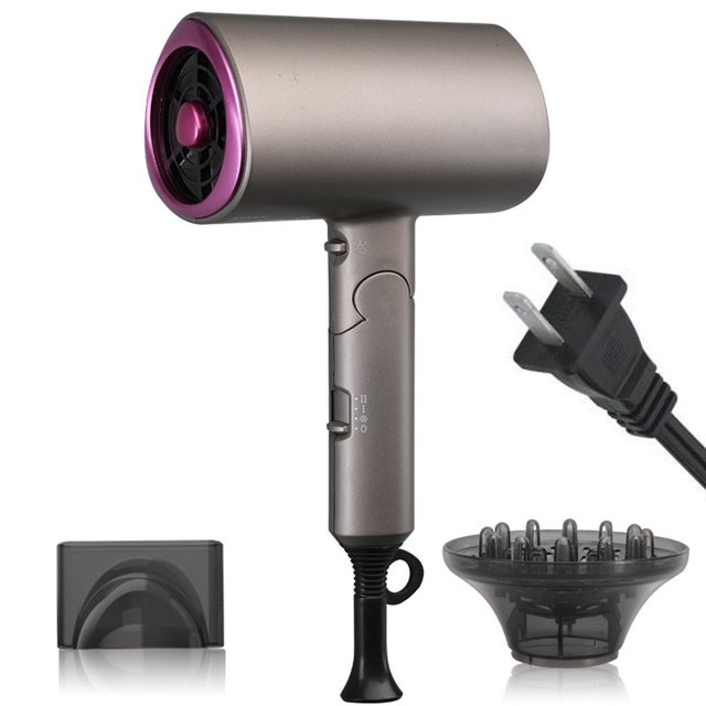 Secador de pelo portátil, secador de pelo de iones negativos de secado rápido, secador de pelo plegable para el hogar, viajes, uso en salón Vhermosa 223065-2