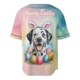 thumbnail image 2 of Happy Easter Dalmatian with Bunny Ear Headband and Flowers All Over Print 3D Baseball Shirt Dog Lover Softball Sport - 13001, 2 of 6