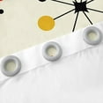 thumbnail image 3 of Erosebridal Modern Mid Century Curtains Retro Atomic 30%-50% Blackout Curtains, Rainbow Grid Curtains & Drapes Vintage Fifties 1950s Bedroom Curtains, Aesthetic Abstract Art Window Treatments Beige, 3 of 5