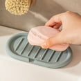 thumbnail image 4 of Joernso Soap Holder Easy Automatic Drainage Design Melt-Proof Anti-slip Soap Organizer Silicone Soap Pad for Kitchen Bathroom Laundry Soap Dish, 4 of 8