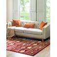 thumbnail image 4 of Rugs.com Pioneer Collection Rug – 4' x 6' Red Medium-Pile Rug Perfect For Living Rooms, Large Dining Rooms, Open Floorplans, 4 of 8