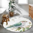 Farmhouse Flower Round Area Rug 4 FT, Non Slip Indoor Outdoor Rug ...