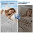 thumbnail image 2 of Grey Cooling Blanket,Lightweight Breathable Summer Throw Blanket with Double Sided Cold Effect,Vintage Leather Patterned Texture Solid Modern Picnic Blankets Bed Sheet for Hot Sleepers 50"x60", 2 of 8