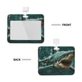 thumbnail image 2 of Naloa Abstract Geometric Shark Card Badge Holder Work Badge Sleeve for Office, School, Factory, ID Credit Cards, Driver Licenses and Passes, 2 of 7
