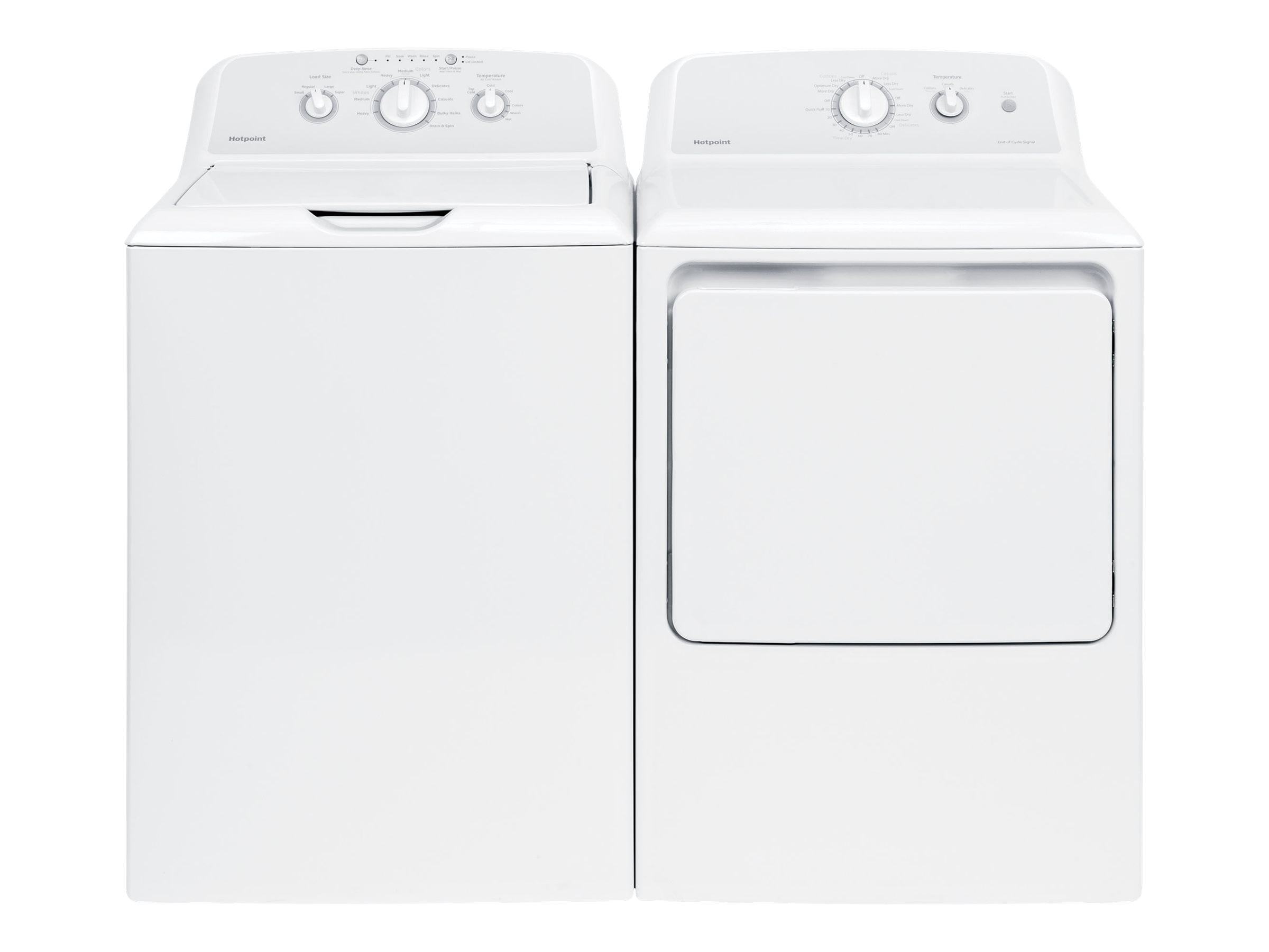 Hotpoint HTX24EASKWS Dryer freestanding width 27 in depth 26.