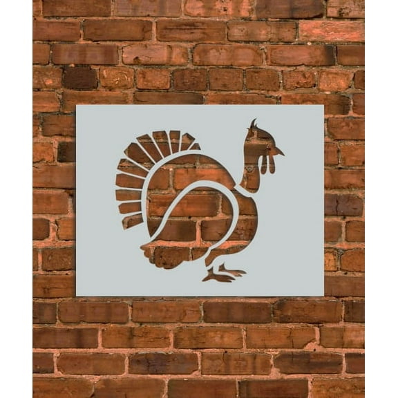 Turkey Thanksgiving Season Stencil