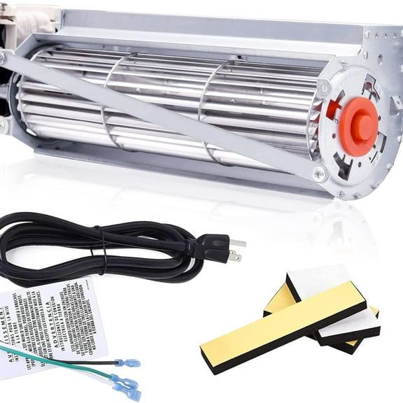 FK12 Fireplace Blower Fan Kit for Majestic, Vermont Castings, Monessen, Temco, Rotom HB-RB12, GFK4, FK12, FK24 Replacement Fireplace Blower Fan. Ball Bearing, Quiet, High Air Flow.