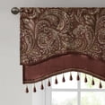 thumbnail image 2 of Gracie Mills Thornton Paisley Jacquard Window Valance with Beads trimming - GRACE-11010, 2 of 3