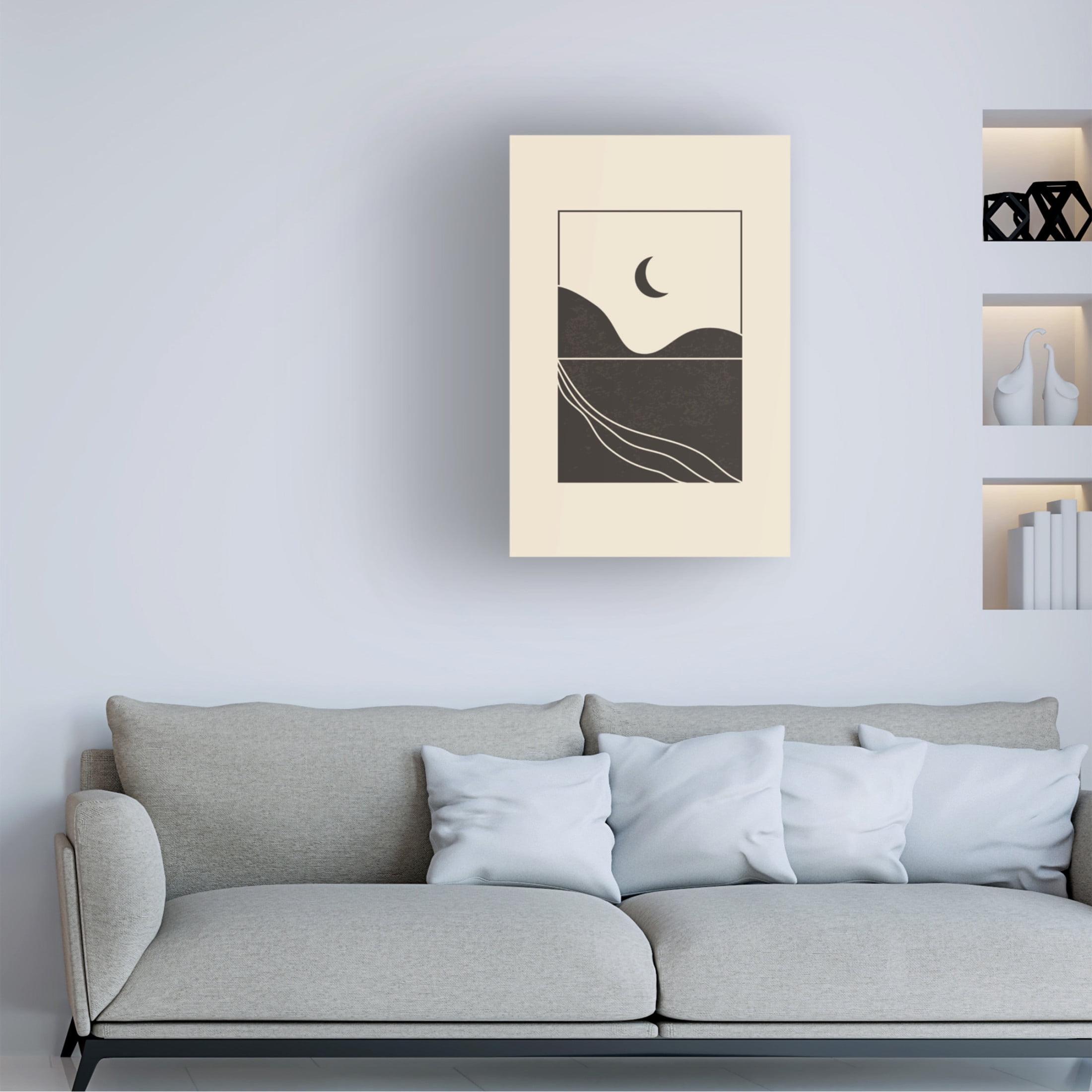 Trademark Fine Art jay stanley Minimal Mountains 6 Canvas Wall Art