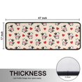 thumbnail image 5 of Cow and Heart Beige Pattern Anti Fatigue Kitchen Rugs Set Of 2, Non Slip Washable Decorative Floor Mats for Sink Laundry and Home Use, 17"x47", 5 of 5
