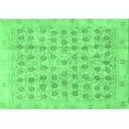 thumbnail image 1 of Ahgly Company Indoor Rectangle Persian Emerald Green Traditional Area Rugs, 7' x 10', 1 of 4