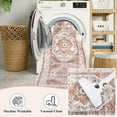thumbnail image 6 of Findosom 2'x10' Runner Rugs for Hallway Machine Washable Runners Rug,Vintage Runner Rug Non Slip Kitchen Runner Rug Medallion Carpet Runner for Bedroom Laundry Entrance,Orange, 6 of 11