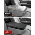thumbnail image 5 of KBH Center Console Cover for 1994-2001 Dodge Ram 1500 2500 3500 Accessories, 19"x15" Jump Seat, Black Leather Armrest Lid Cushion Pad for Truck Interior, 5 of 8