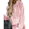 thumbnail image 3 of UKAP Ensemble de Jogging pour Femmes Manches Longues Survêtements à Cordon Deux Pièces Tenue Décontractée de Course Rose 2TG, 3 of 9
