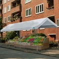 thumbnail image 6 of ADVANCE OUTDOOR Adjustable 10x20 ft Heavy Duty Carport Car Canopy Garage Boat Shelter Party Tent, Adjustable Peak Height from 9.5ft to 11ft, White, 6 of 6