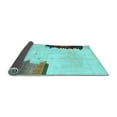 thumbnail image 2 of Ahgly Company Indoor Rectangle Solid Light Blue Modern Area Rugs, 6' x 9', 2 of 4