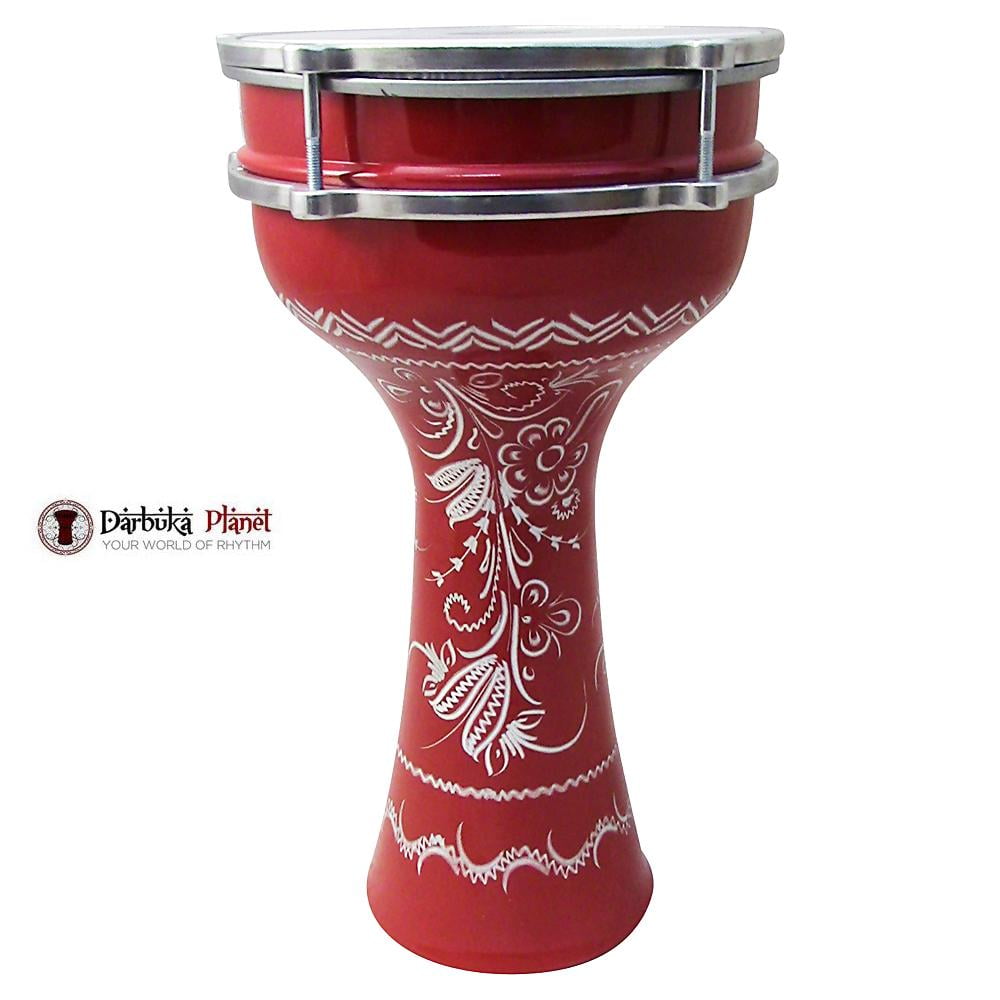 Zaza Percussion 16'' Turkish Aluminum Blue Darbuka Doumbek