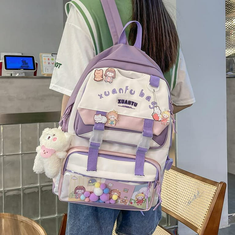 DanceeMangoo Kawaii backpack girl notebook school bag travel