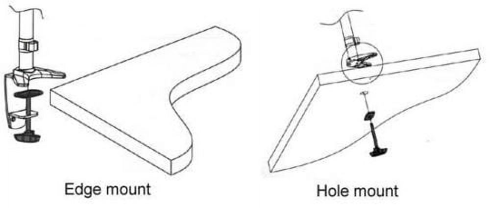 Impact Mounts DUAL ARM LCD MONITOR DESK MOUNT BRACKET ARTICULATING UP DOWN IN OUT TILT SWIVEL