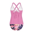 thumbnail image 4 of Fewfanhot Swimsuit for Women 2 Piece Tummy Control Bathing Suit V Neck Tankini Top with High Waisted Bottom, 4 of 8