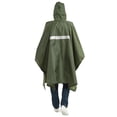 thumbnail image 2 of Poncho de Pluie avec Capuche Imperméable Vestes de Pluie Polyester Taffetas pour Randonnée Camping Cyclisme, 2 of 7