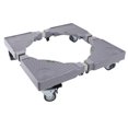 thumbnail image 3 of Adjustable Universal Appliance Base Stand with 360° Lockable Wheels - Rustproof Stainless Steel & PVC Construction, Sturdy Rolling Dolly for Washing Machine, Refrigerator, Dryer, Easy Tool-Free, 3 of 7