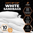 thumbnail image 4 of Xpose Safety-Woven Polypropylene Sand Bags for Flooding-18" x 30" Sacks-100 lb Bundle of 10, 4 of 8