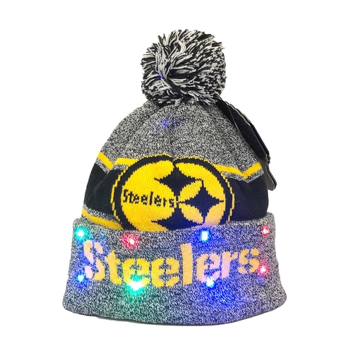 Pittsburgh Led Knit Pom Beanie Light em 