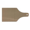 thumbnail image 1 of Floral Cutting Board, Retro Florets with Compendium Petals Fragrance Essence Image, Decorative Tempered Glass Cutting and Serving Board, Wine Bottle Shape, Dark Orange Sand Brown, by Ambesonne, 1 of 1