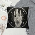 thumbnail image 2 of MLJA Hand Decorative Pillow Case Mystic and Occult Symbols Moon Star Throw Pillow Cover Home Decor Square Cushion Cover for Couch Bed Sofa, 2 of 5