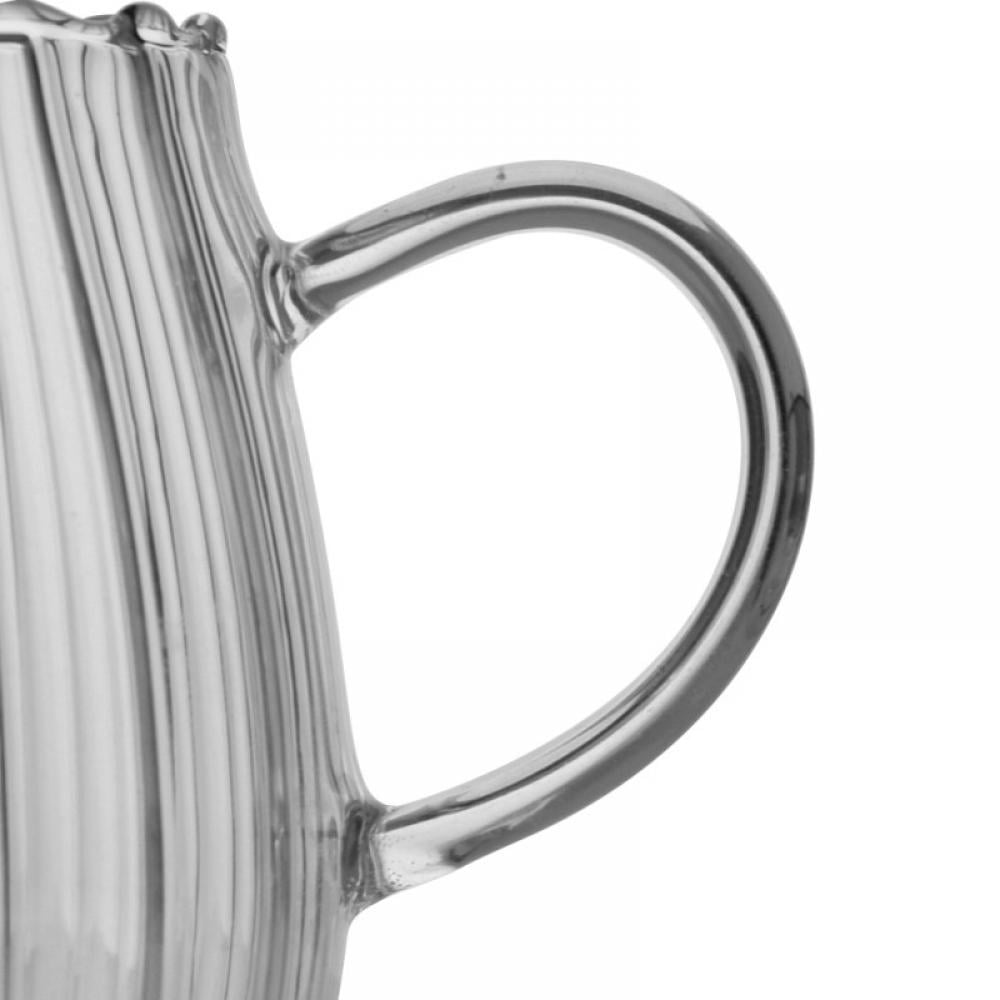 Topumt Classic Glass Creamer Pitcher with Handle Milk Pourer Mini