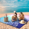 thumbnail image 4 of Manta de playa HIHOHO, impermeable y resistente a la arena, extra grande, 200 x 210 cm, 4 of 6